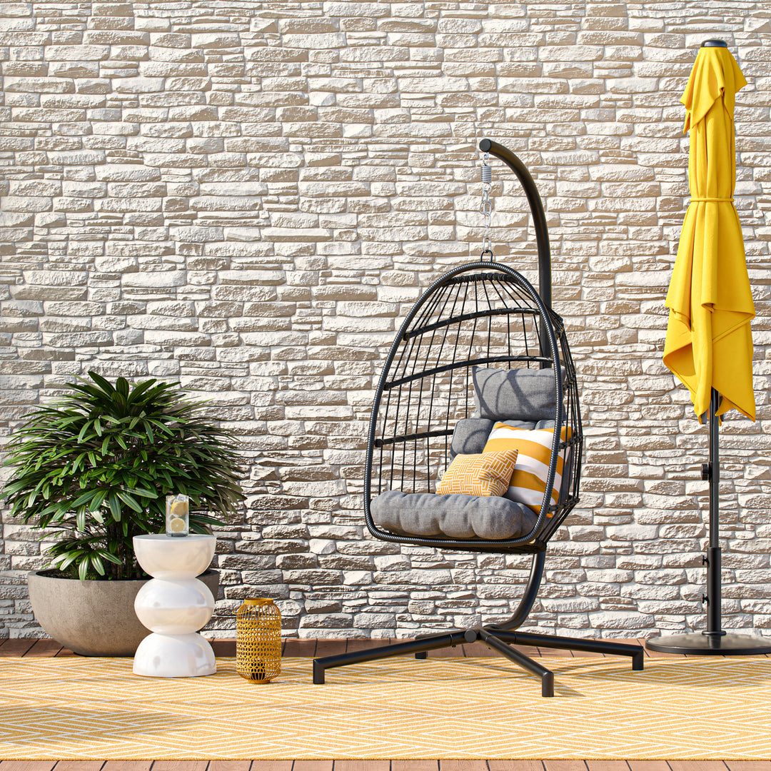 CorLiving Ember Hanging Egg Chair Image 5