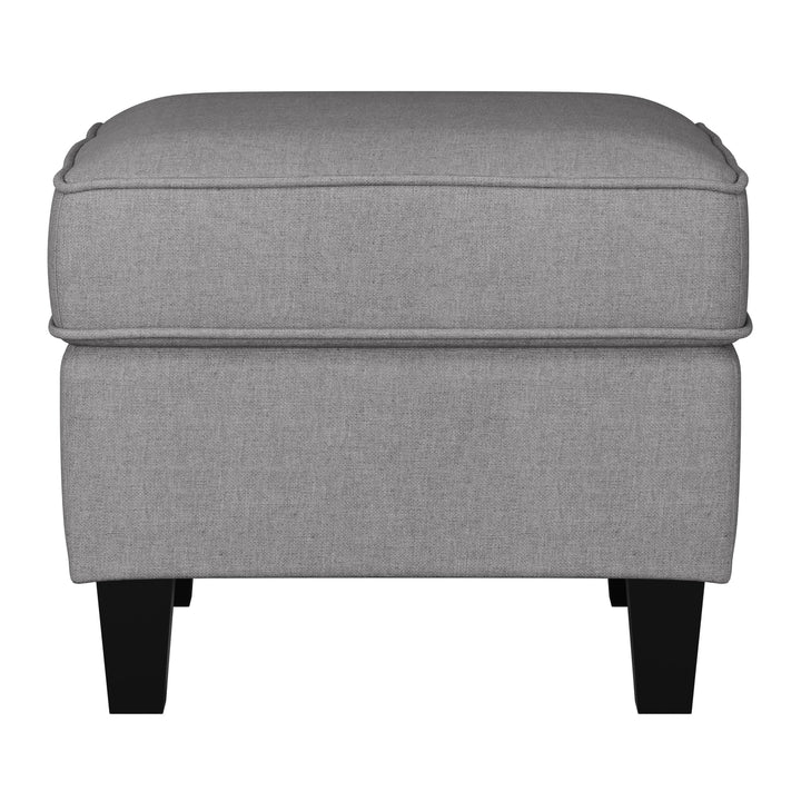 CorLiving Georgia Fabric Ottoman Image 1