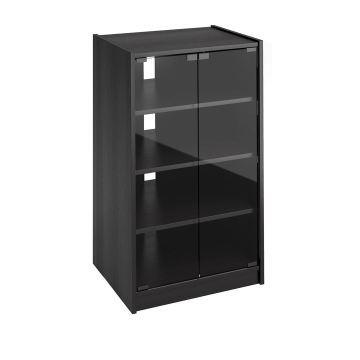 CorLiving 21" Wide Ravenwood Black Component Stand Image 1