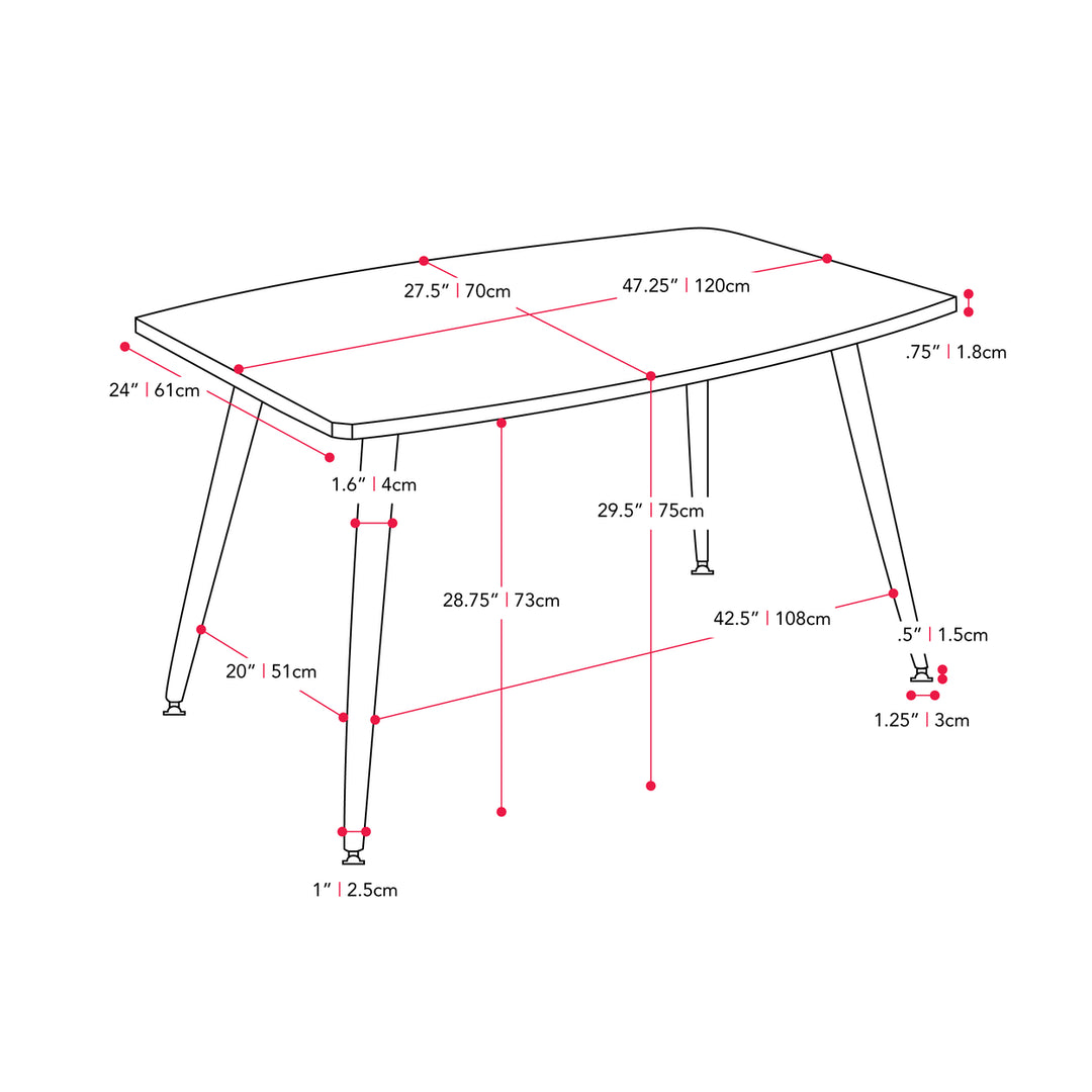 CorLiving Dining Table for Small Spaces Image 5