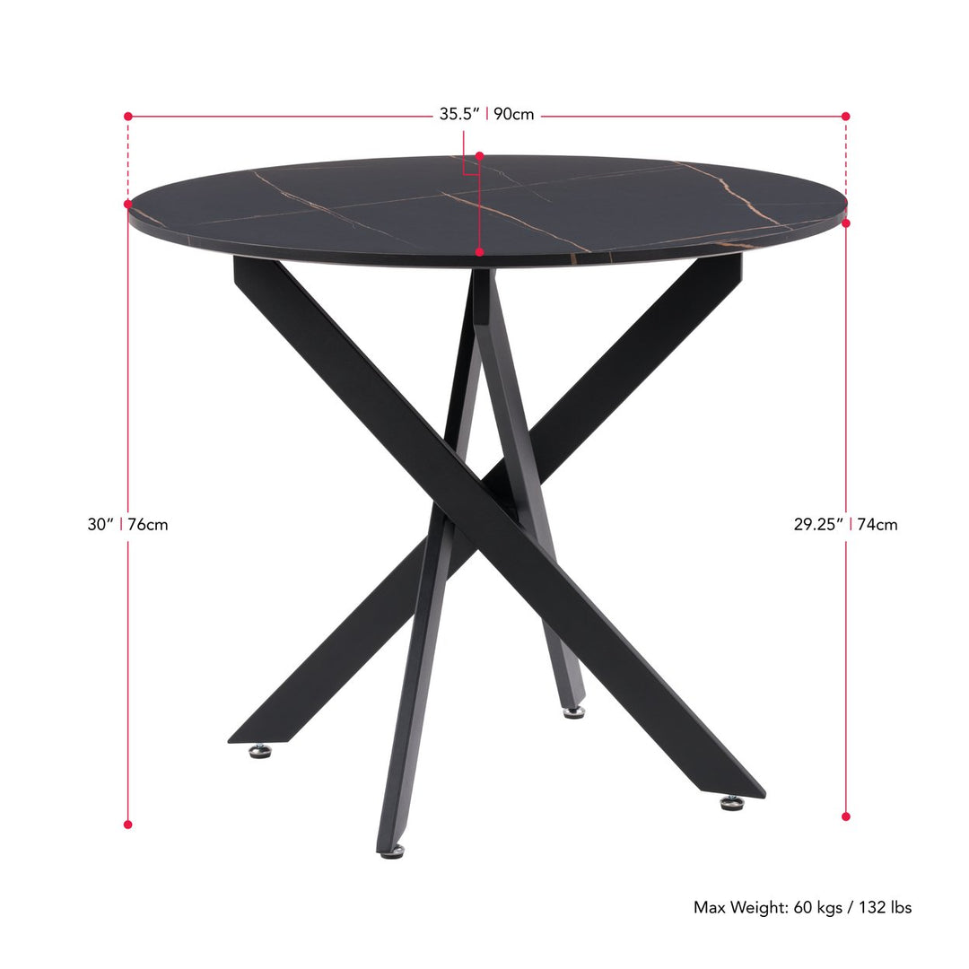 CorLiving Lennox Iron Leg Trestle Dining Image 6