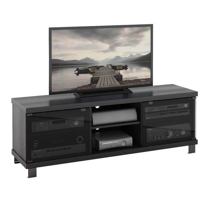 CorLiving Holland Ravenwood Black TV Stand, for TVs up to 75" Image 1