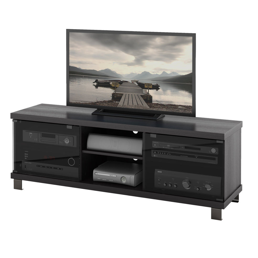 CorLiving Holland Ravenwood Black TV Stand, for TVs up to 75" Image 2