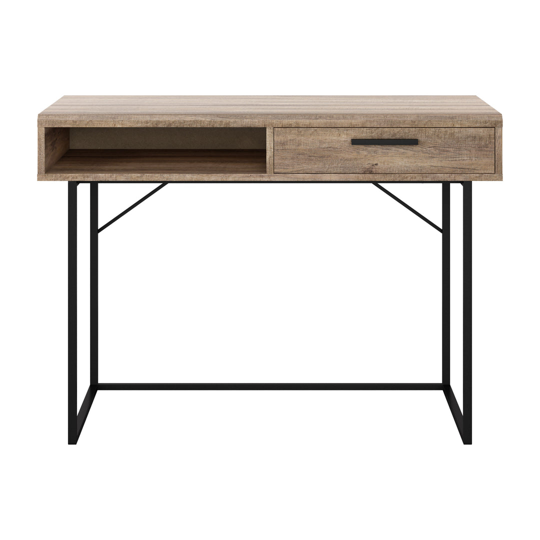 CorLiving Fort Worth Brown Wood Grain Finish Desk Image 1