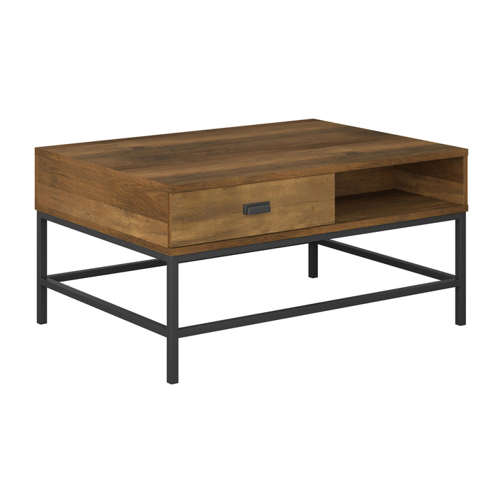 CorLiving Fort Worth Brown Wood Grain Finish Lift Top Coffee Table Image 3