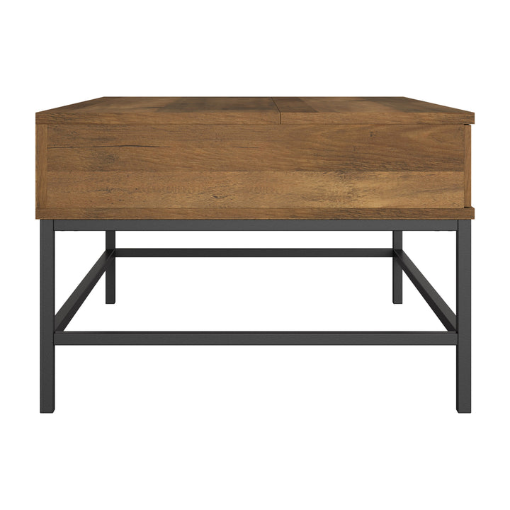 CorLiving Fort Worth Brown Wood Grain Finish Lift Top Coffee Table Image 5