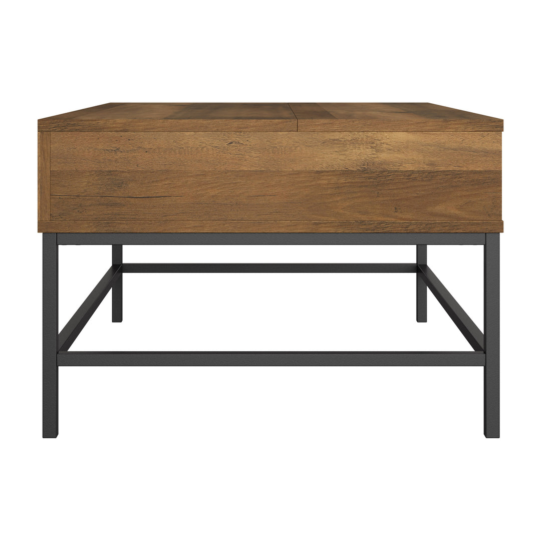 CorLiving Fort Worth Brown Wood Grain Finish Lift Top Coffee Table Image 6