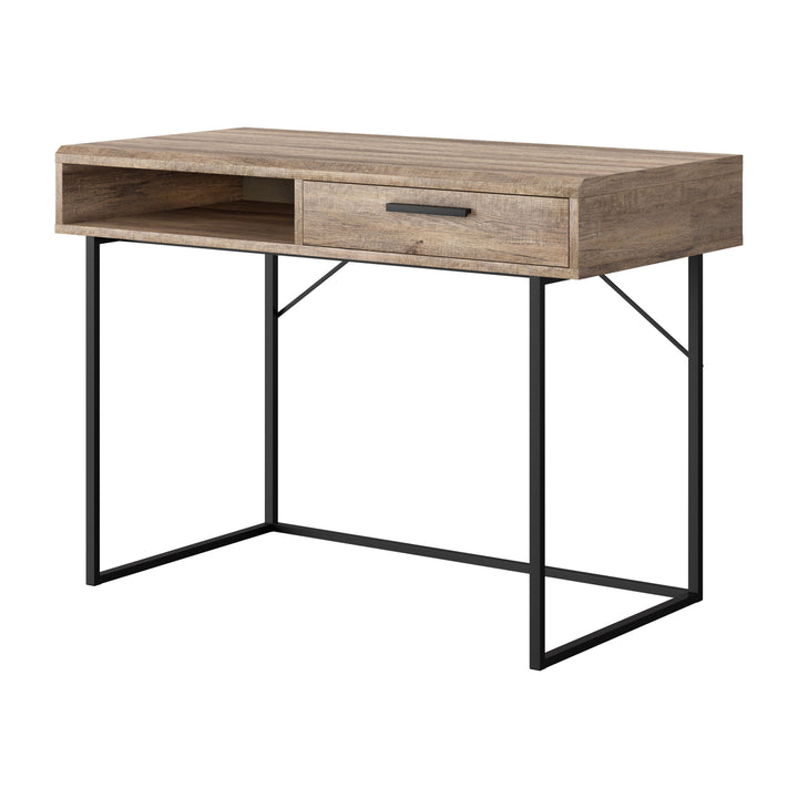 CorLiving Fort Worth Brown Wood Grain Finish Desk Image 6