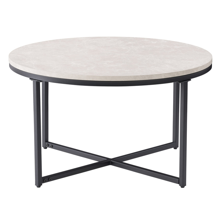 CorLiving Ayla Grey Marbled Effect Coffee Table Image 1