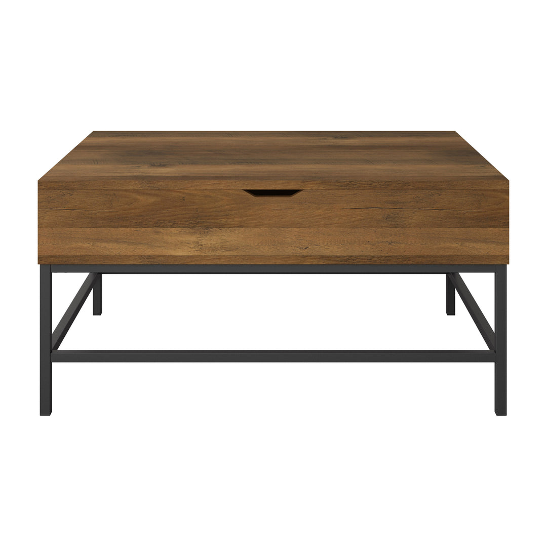 CorLiving Fort Worth Brown Wood Grain Finish Lift Top Coffee Table Image 7