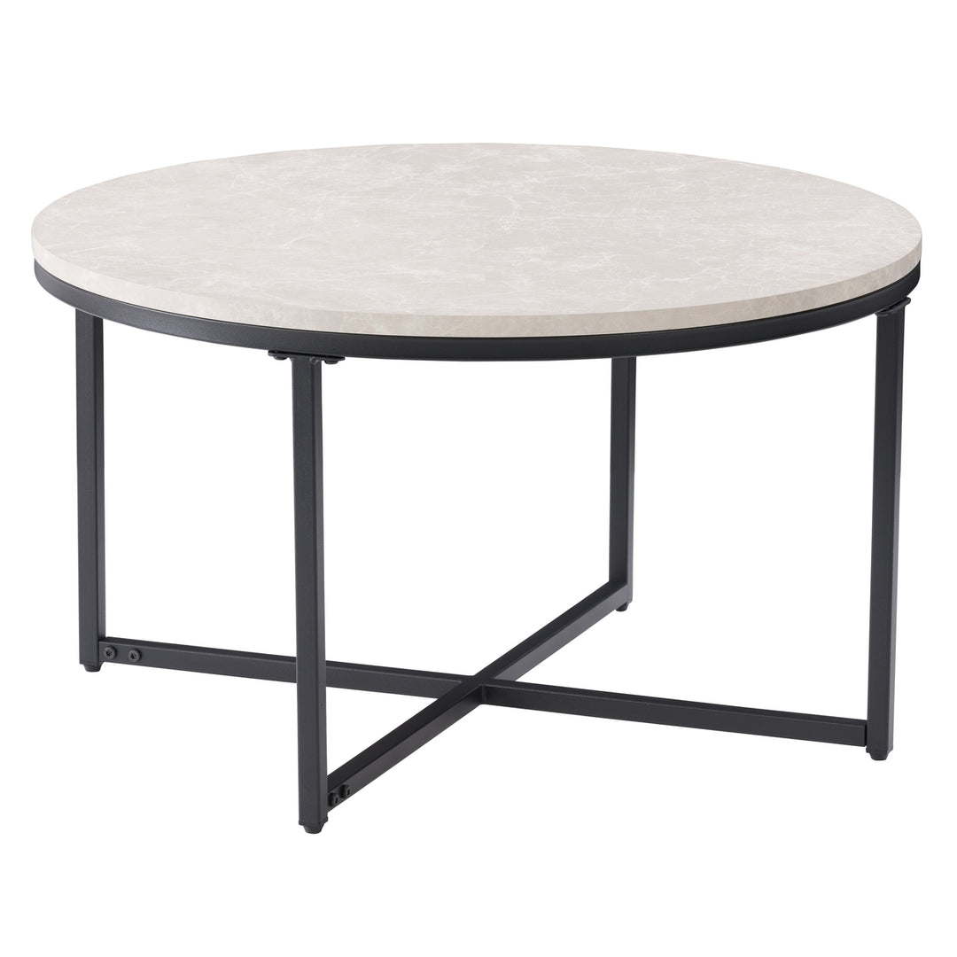 CorLiving Ayla Grey Marbled Effect Coffee Table Image 4