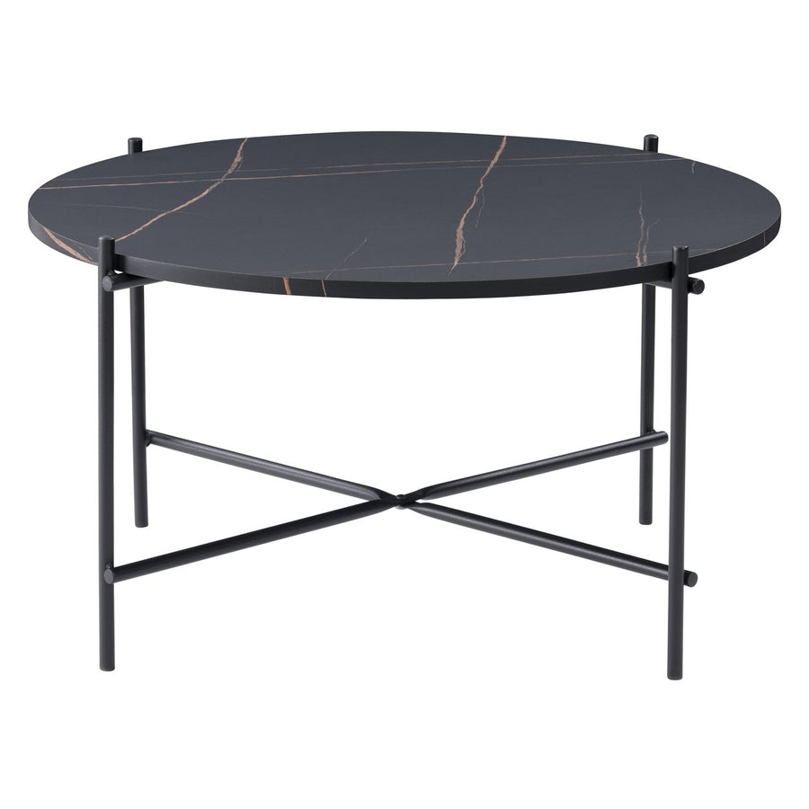 CorLiving Ayla Black Marbled Effect Coffee Table Image 1