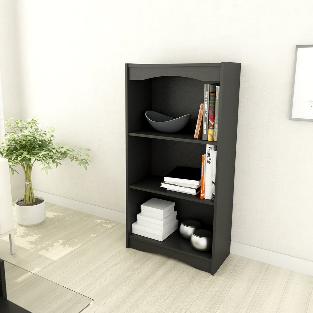 CorLiving Hawthorne 48" Tall Bookcase, in Black Image 2