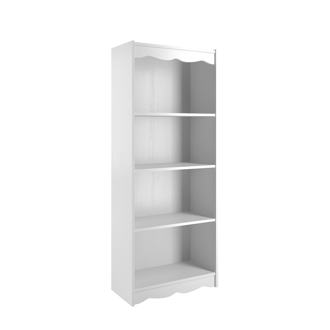 CorLiving Hawthorne 60" Tall Bookcase, in White Image 1