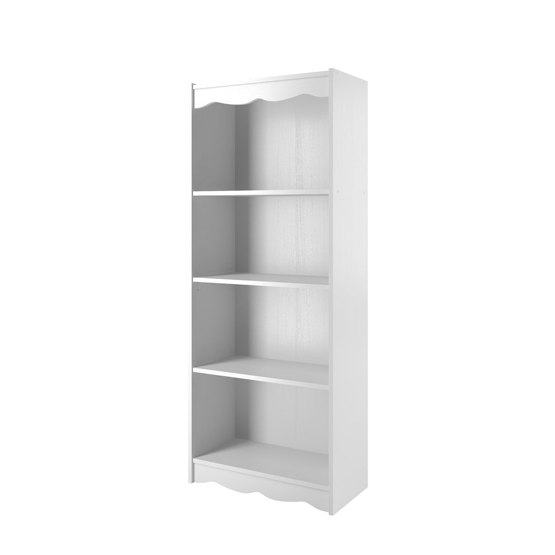 CorLiving Hawthorne 60" Tall Bookcase, in White Image 2