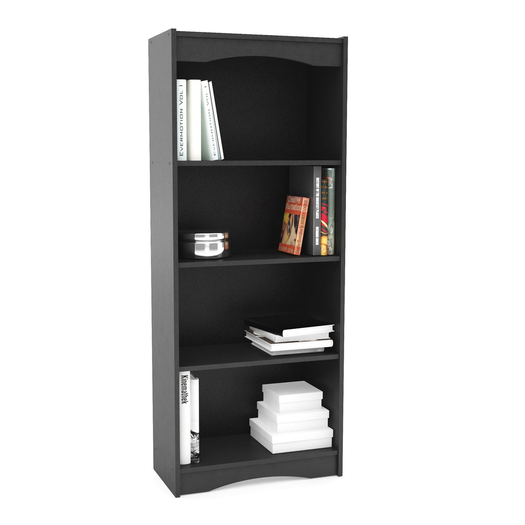 CorLiving Hawthorne 60" Tall Bookcase, in Black Image 4