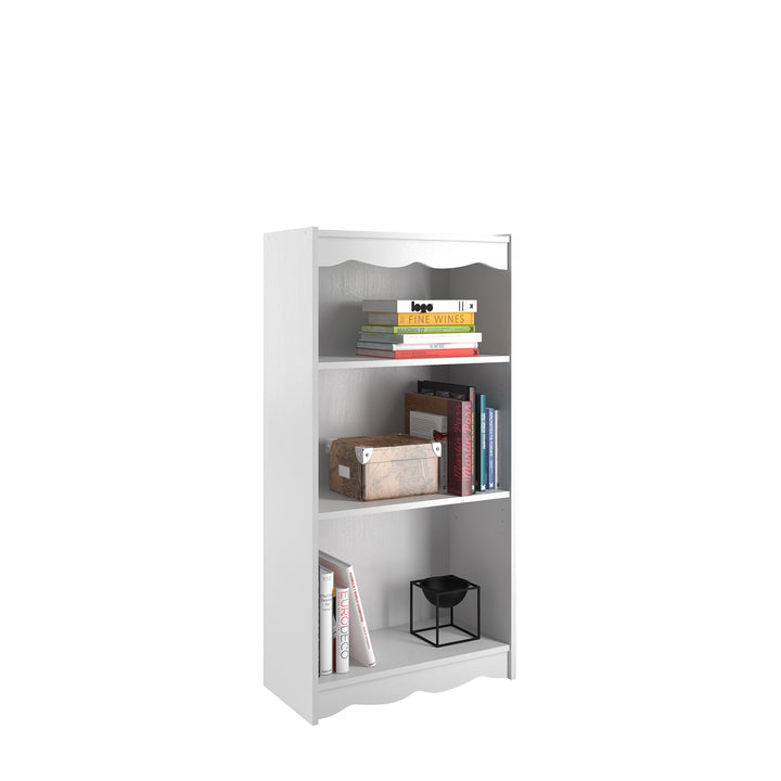 CorLiving Hawthorne 48" Tall Bookcase, in White Image 3