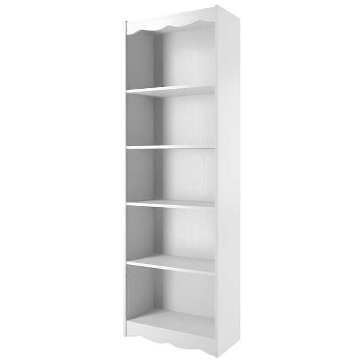 CorLiving Hawthorne 72" Tall Bookcase, in White Image 2