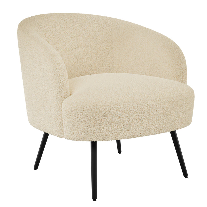 CorLiving Boucle Barrel Accent Chair Image 2