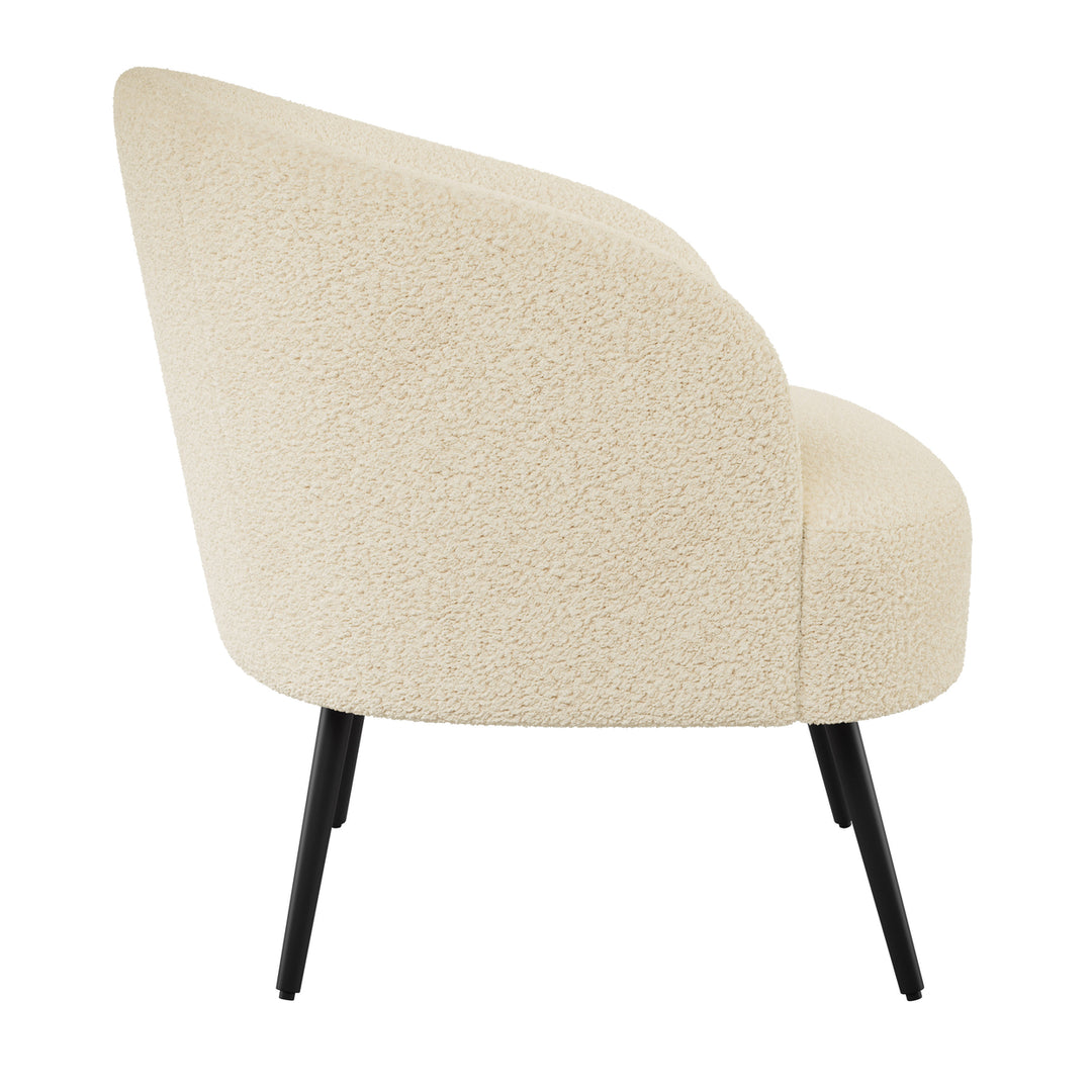 CorLiving Boucle Barrel Accent Chair Image 3