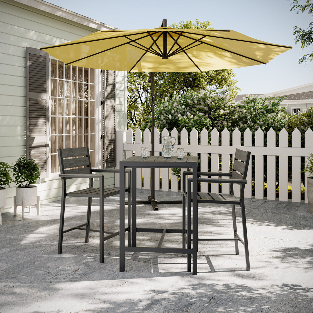 CorLiving Gallant Outdoor Bar Chair, Set of 2 Image 5