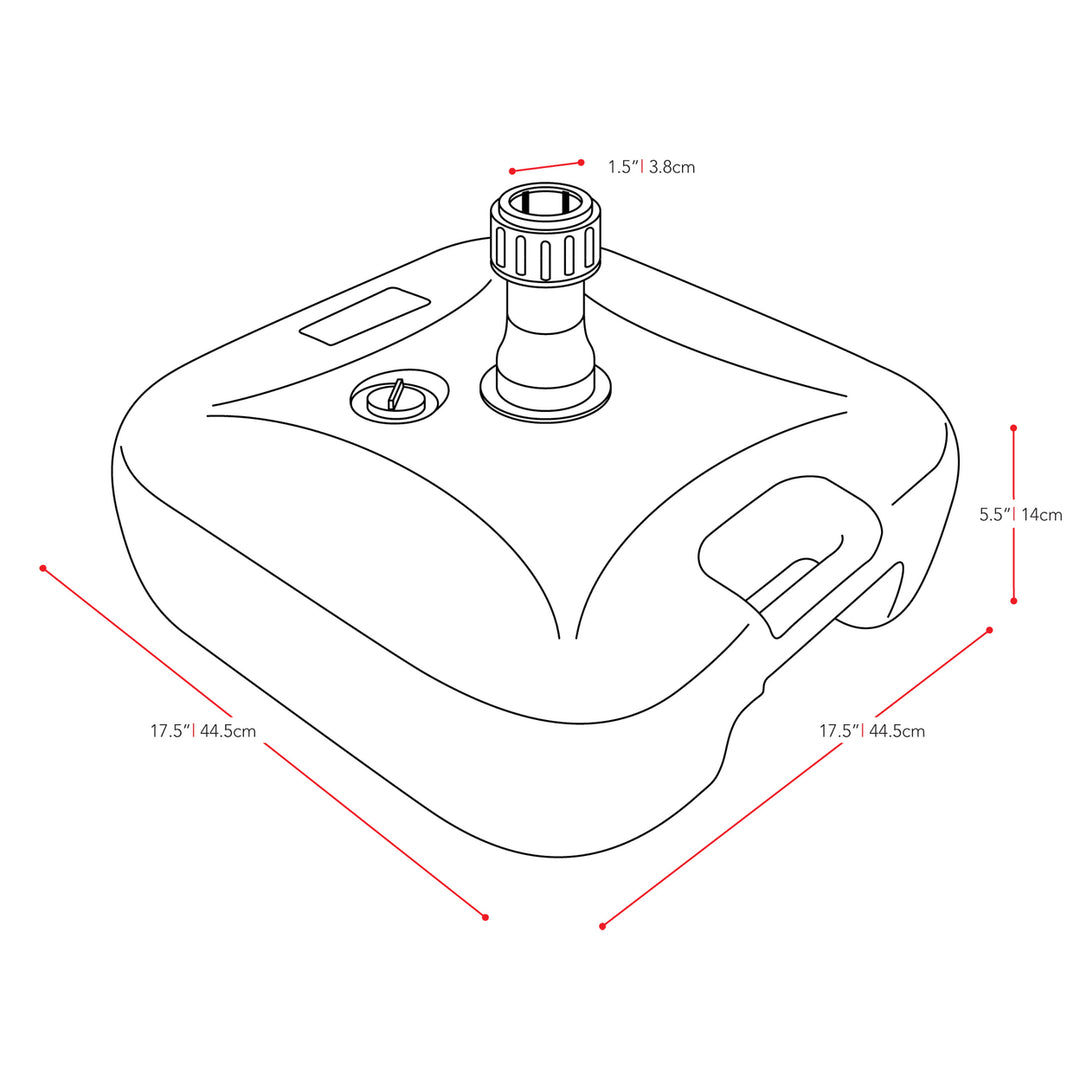 CorLiving Patio Umbrella Base Image 3