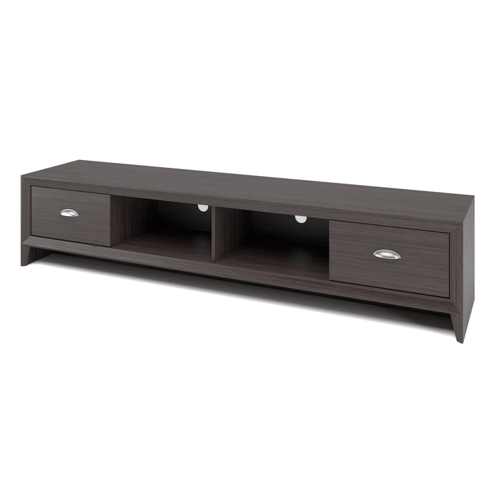 CorLiving Lakewood Extra Wide Brown TV Stand, for TVs up to 85" Image 1