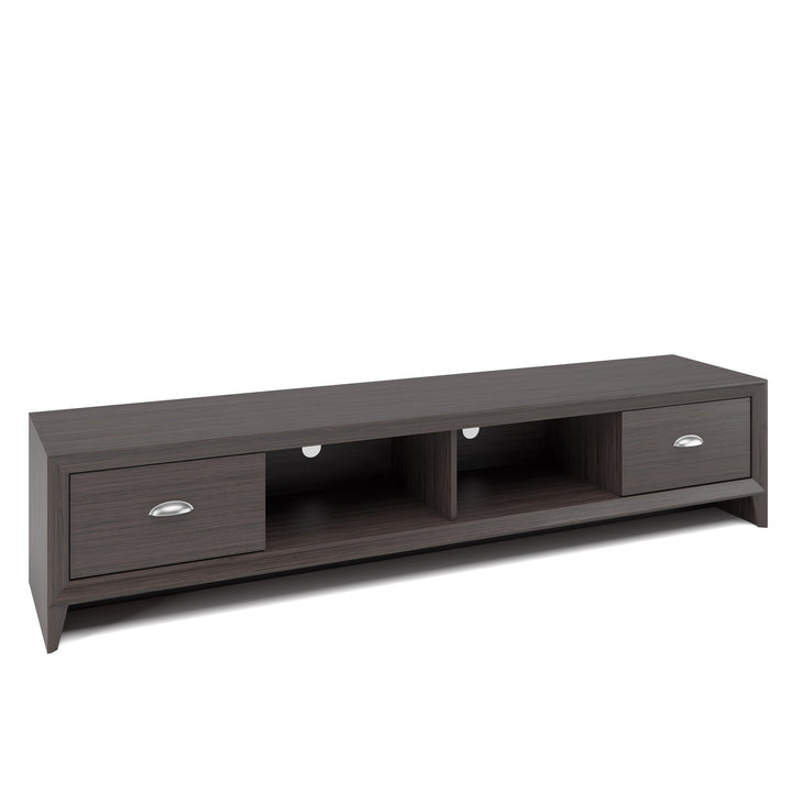 CorLiving Lakewood Extra Wide Brown TV Stand, for TVs up to 85" Image 2