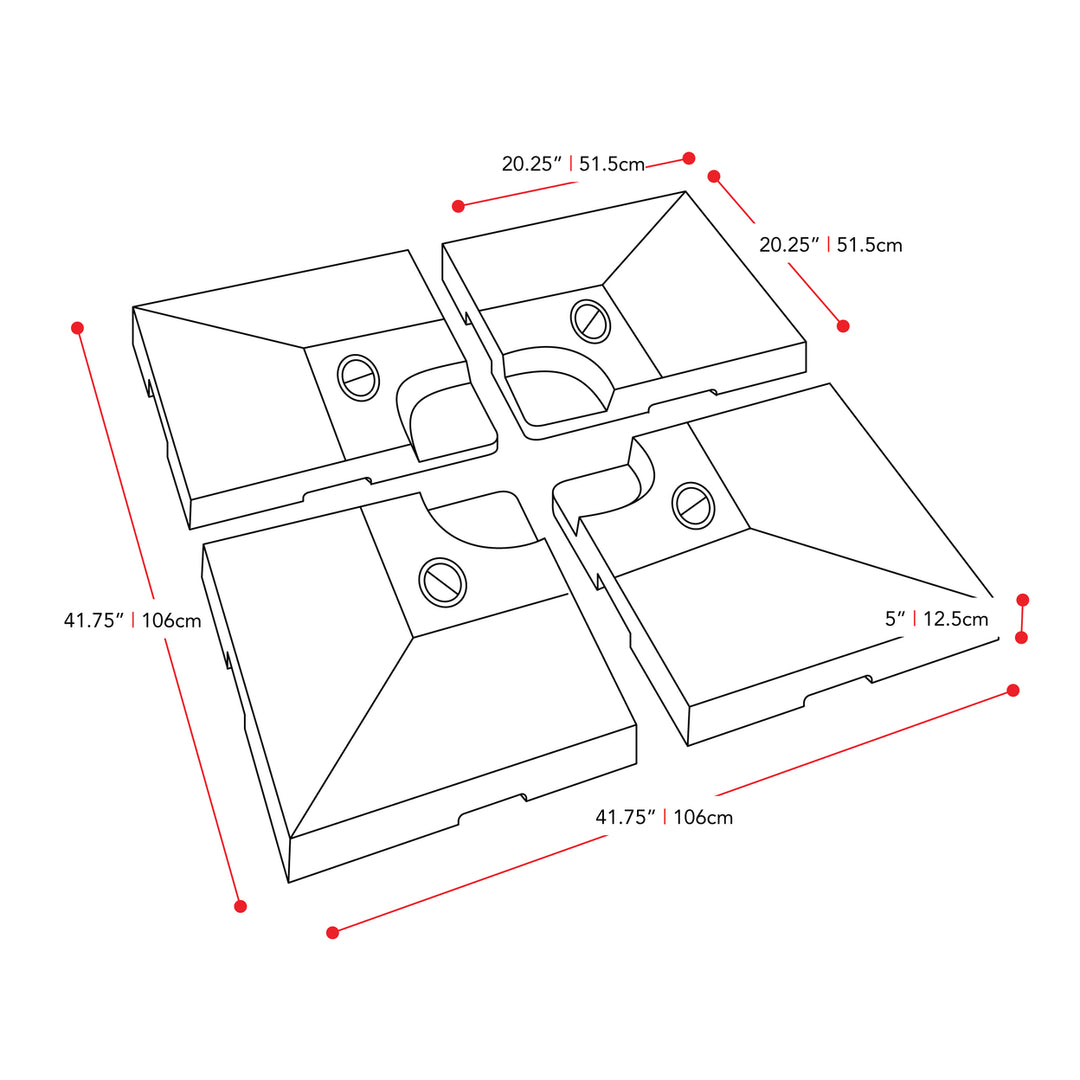 CorLiving Deluxe Patio Base for Heavy and Offset Umbrellas Image 5