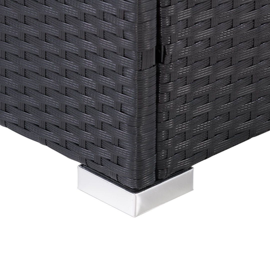 CorLiving Patio Cushion Box - Black Finish/Ash Grey Liner Image 10