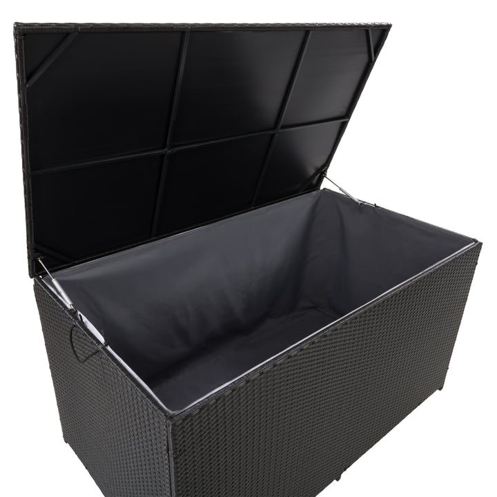 CorLiving Parksville Patio Storage Box, Black Image 7