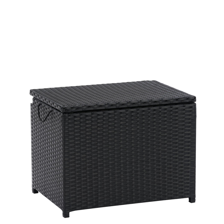 CorLiving Parksville Black Rattan Insulated Cooler Table Image 3