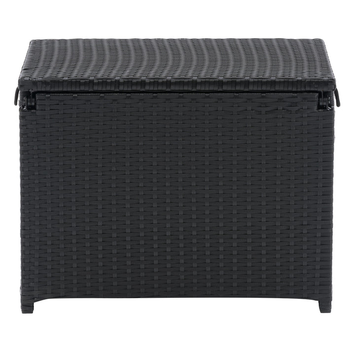 CorLiving Parksville Black Rattan Insulated Cooler Table Image 6