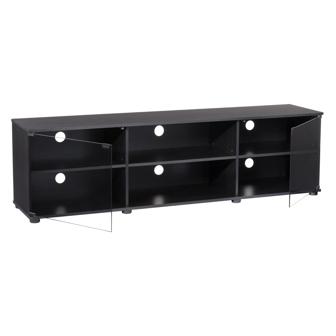 CorLiving Fiji Ravenwood Black TV Bench, For TVs up to 85" Image 3