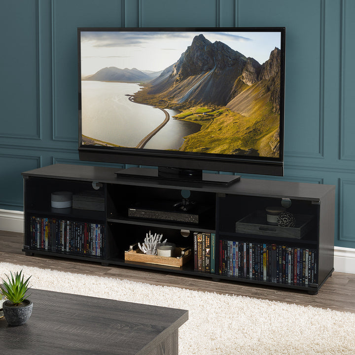 CorLiving Fiji Ravenwood Black TV Bench, For TVs up to 85" Image 6