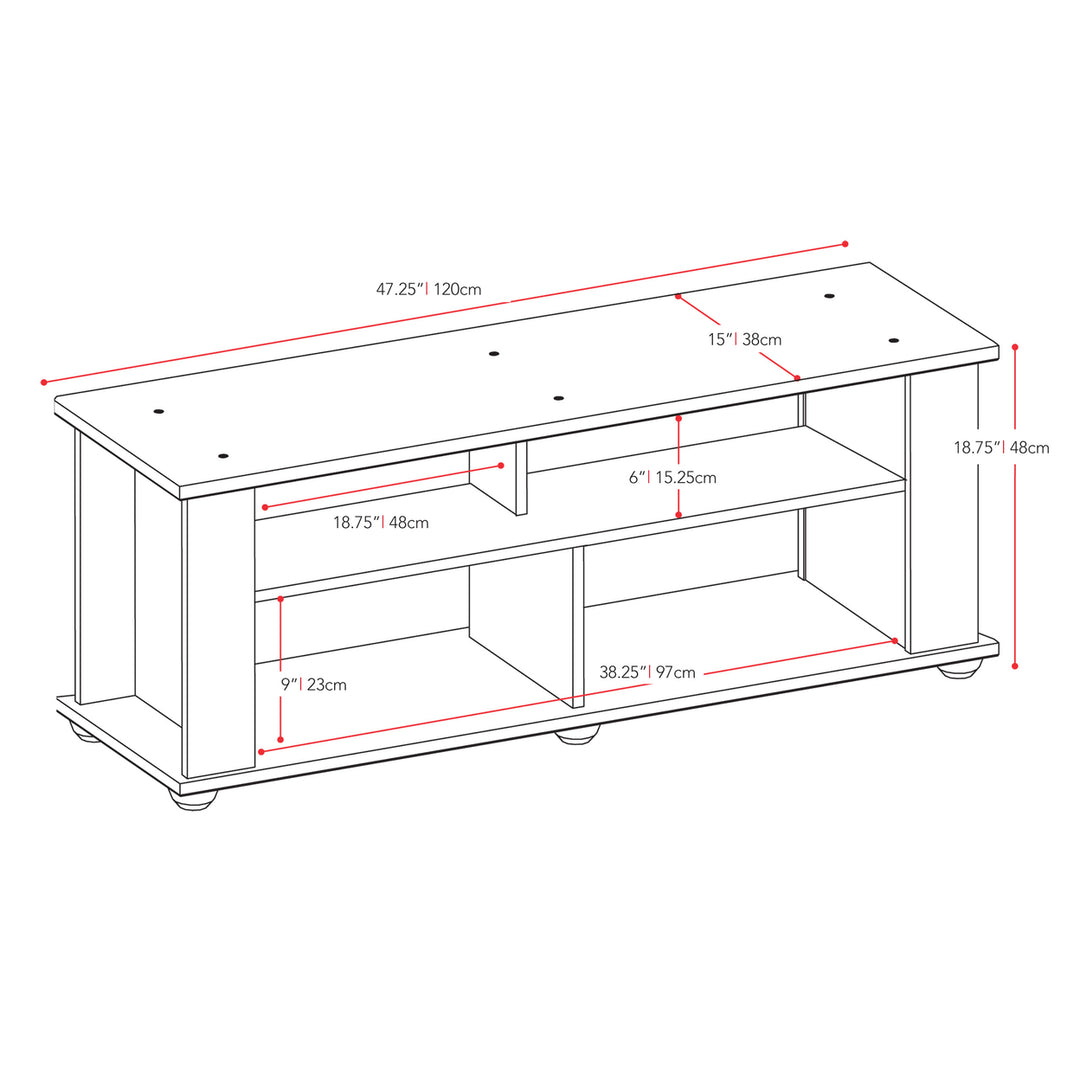 CorLiving Bakersfield Ravenwood Black TV Stand, For TVs up to 55" Image 7