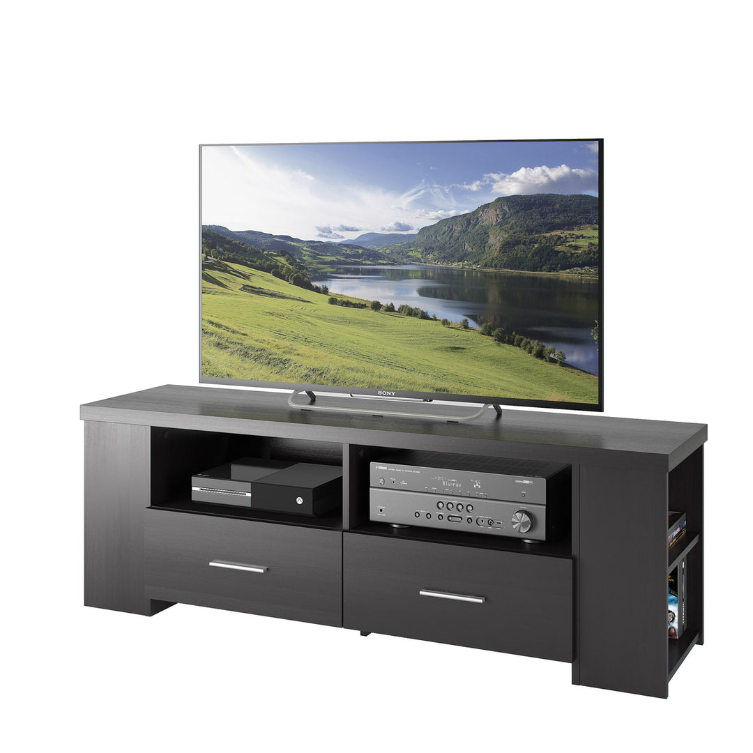 CorLiving Bromley Ravenwood Black TV Bench, for TVs up to 75" Image 2