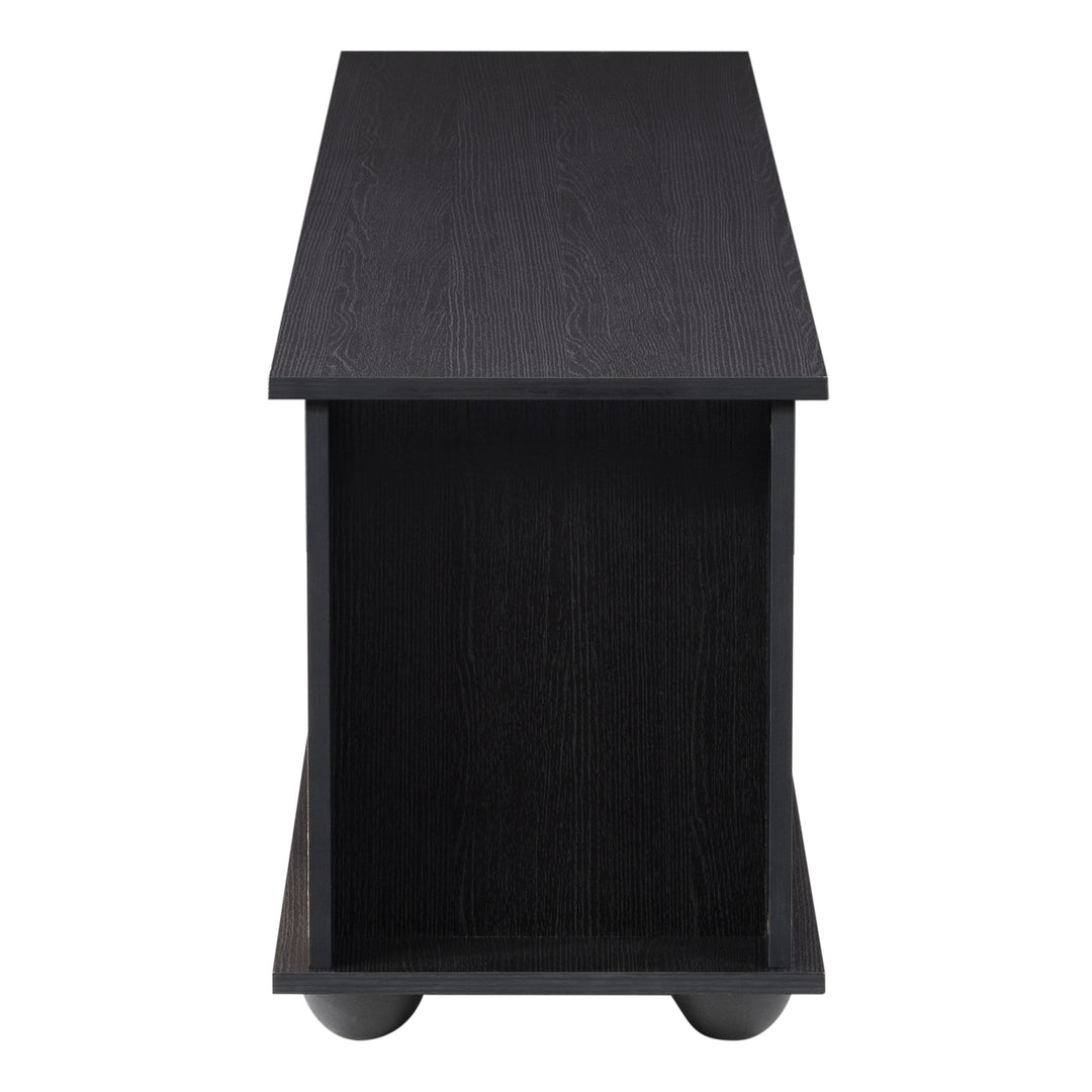 CorLiving Bakersfield Ravenwood Black TV Stand, For TVs up to 85" Image 3