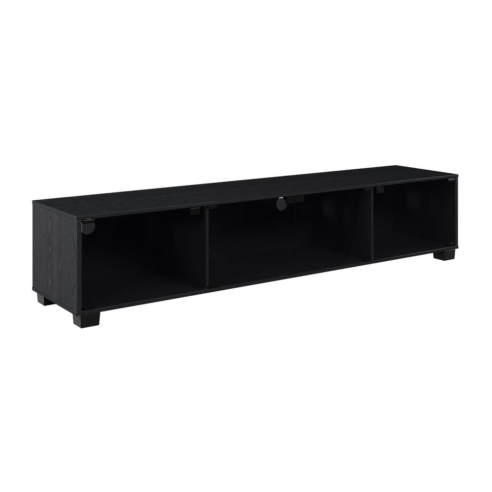 CorLiving Black Glass TV Stand, TVs up to 85" Image 2