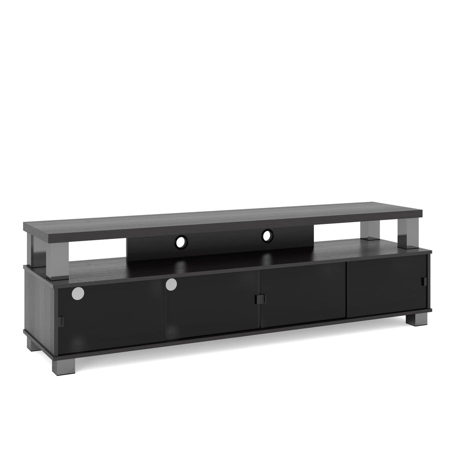 CorLiving Bromley Ravenwood Black Wooden TV Stand, for TVs up to 95" Image 1