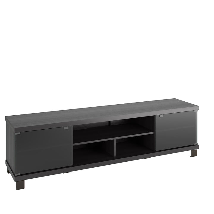 CorLiving Holland Ravenwood Black Wooden Extra Wide TV Stand, for TVs up to 85" Image 1