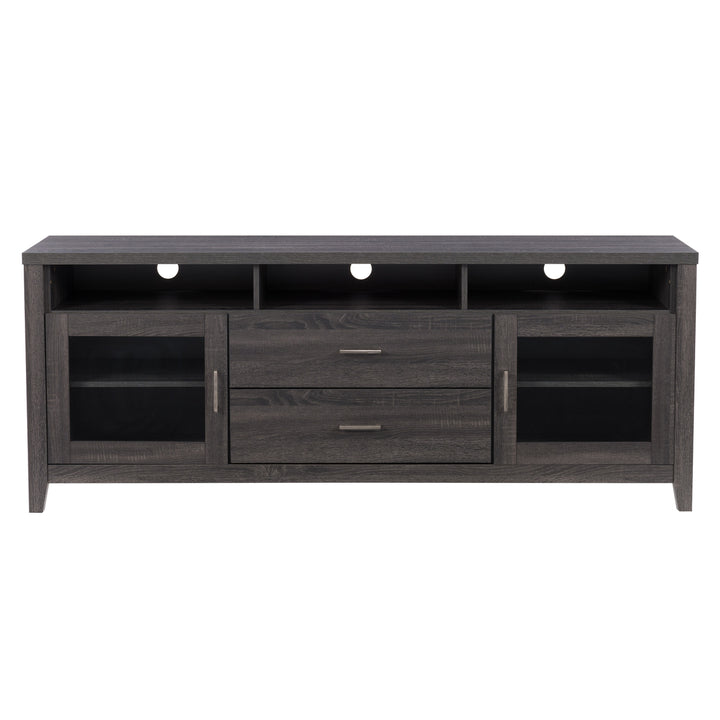 CorLiving Hollywood Dark Grey TV Cabinet with Drawers, for TVs up to 85" Image 1