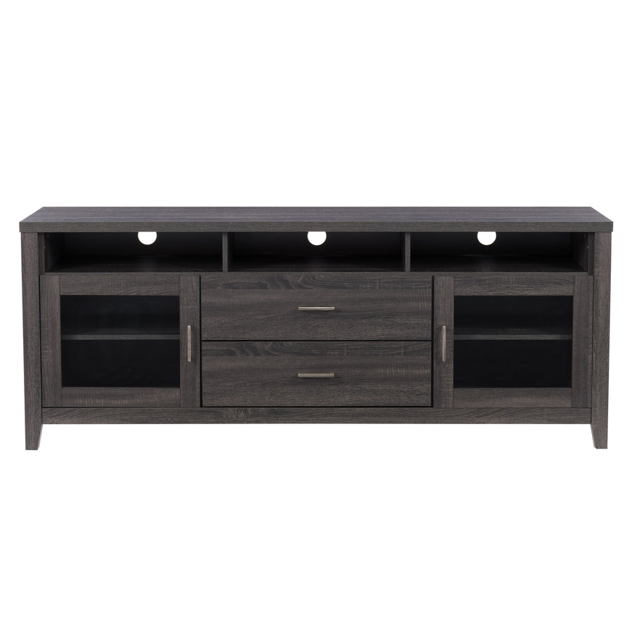 CorLiving Hollywood Dark Grey TV Cabinet with Drawers, for TVs up to 85" Image 1