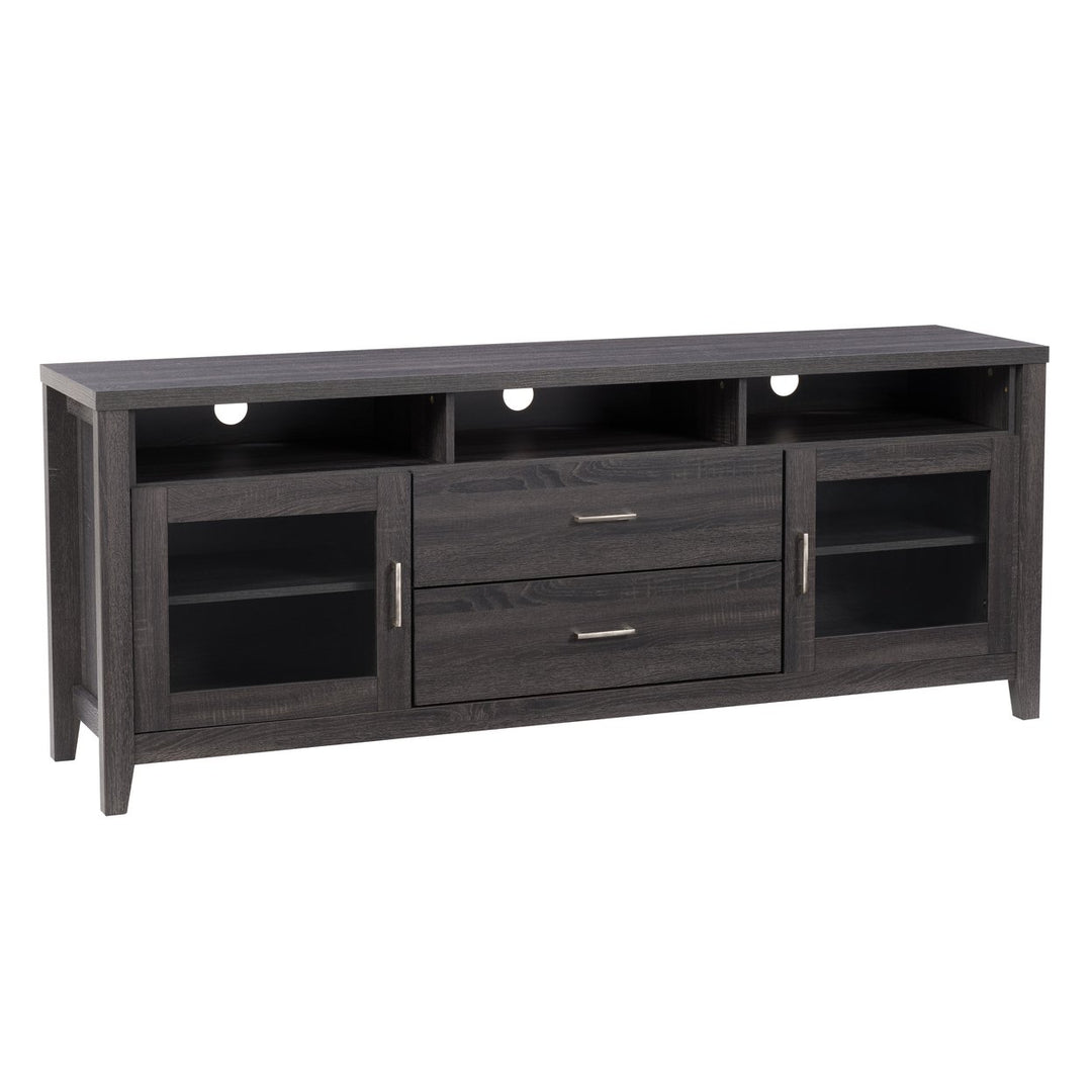 CorLiving Hollywood Dark Grey TV Cabinet with Drawers, for TVs up to 85" Image 2