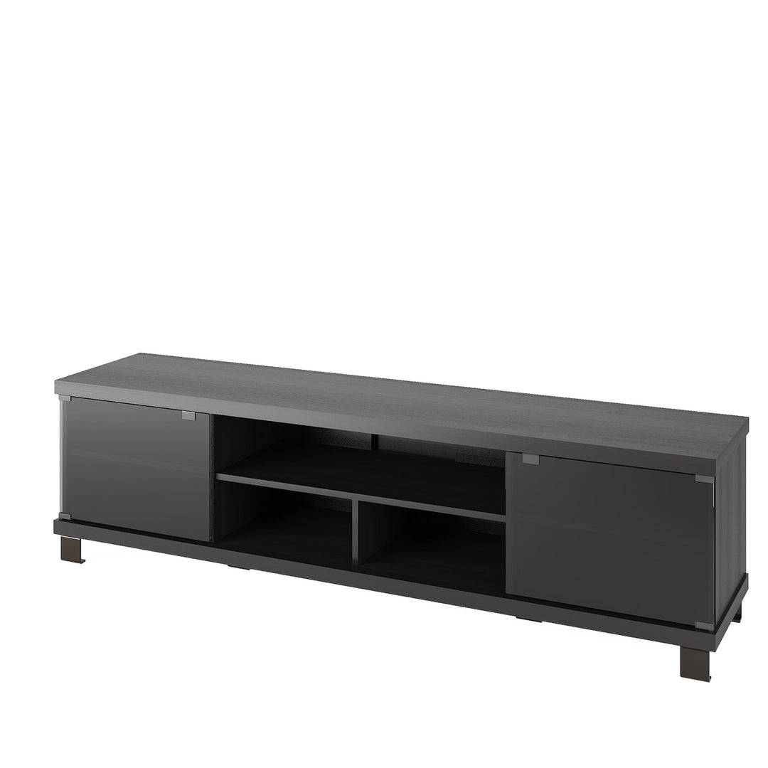 CorLiving Holland Ravenwood Black Wooden Extra Wide TV Stand, for TVs up to 85" Image 2