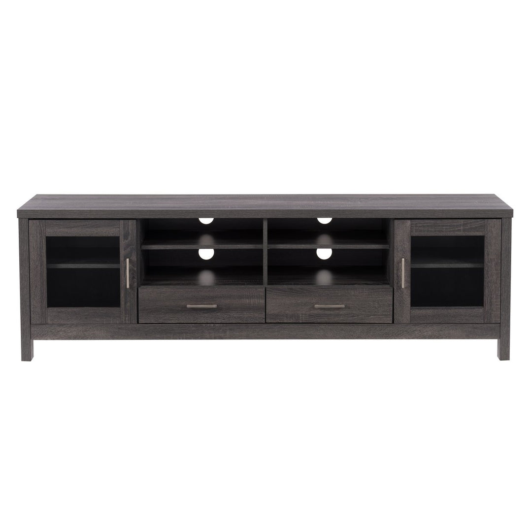 CorLiving Hollywood Dark Grey TV Cabinet, for TVs up to 85" Image 1