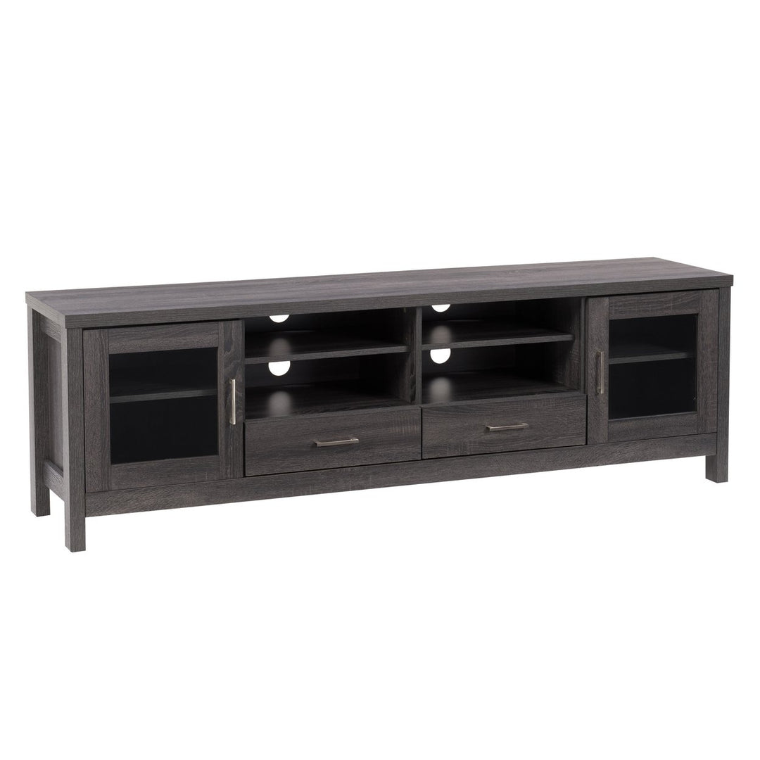 CorLiving Hollywood Dark Grey TV Cabinet, for TVs up to 85" Image 2