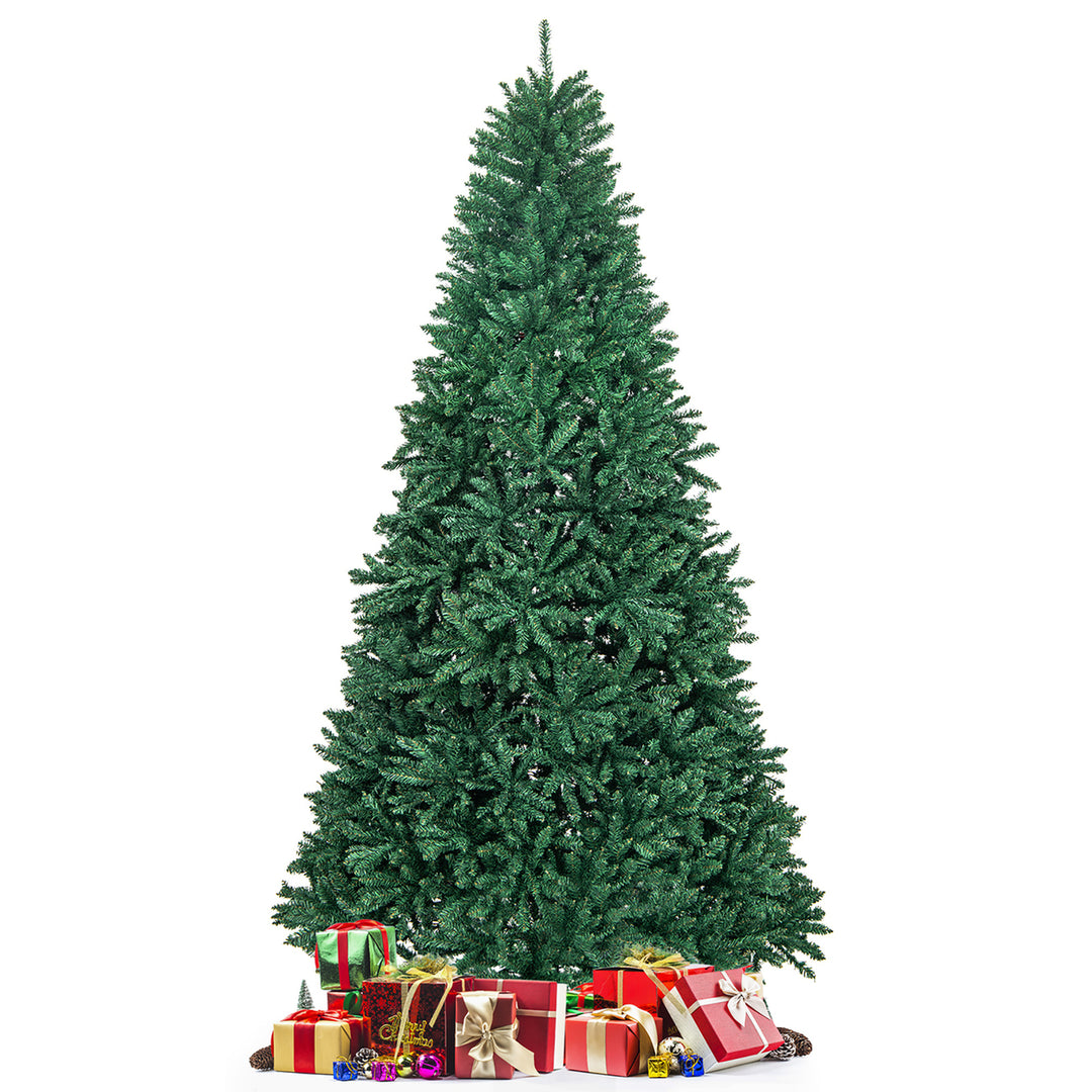 9 FT Artificial Christmas Tree Hinged Christmas Tree w/ 3594 Lush Branch Tips Image 1