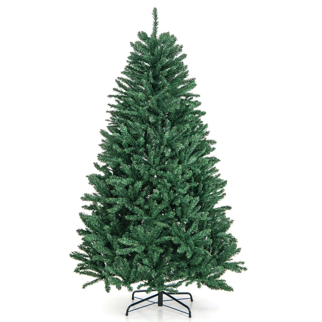 Costway 6/7.5/9ft Hinged Christmas Tree Douglas Full Fir Tree Image 9