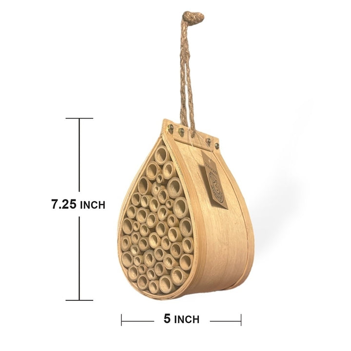 Pollinating Palace Eco-Friendly Wood Bee Butterfly Bird House Handmade 3 Styles Image 5